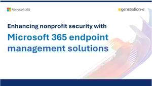 M365 NFP Endpoint Management front page